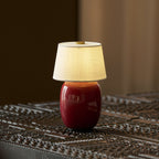 Cordless Petite Ceramic Table Lamp with Touch Shade
