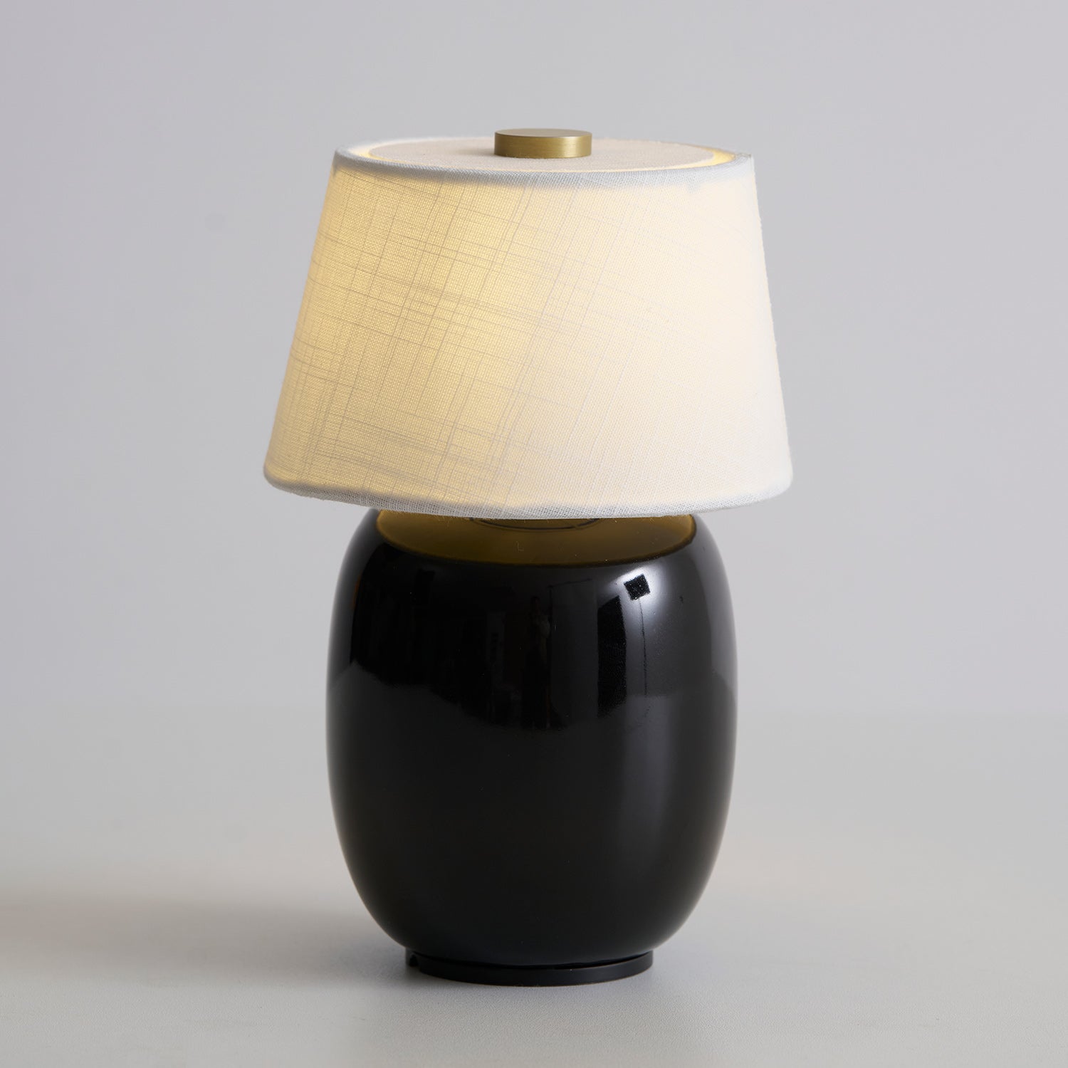 Cordless Petite Ceramic Table Lamp with Touch Shade