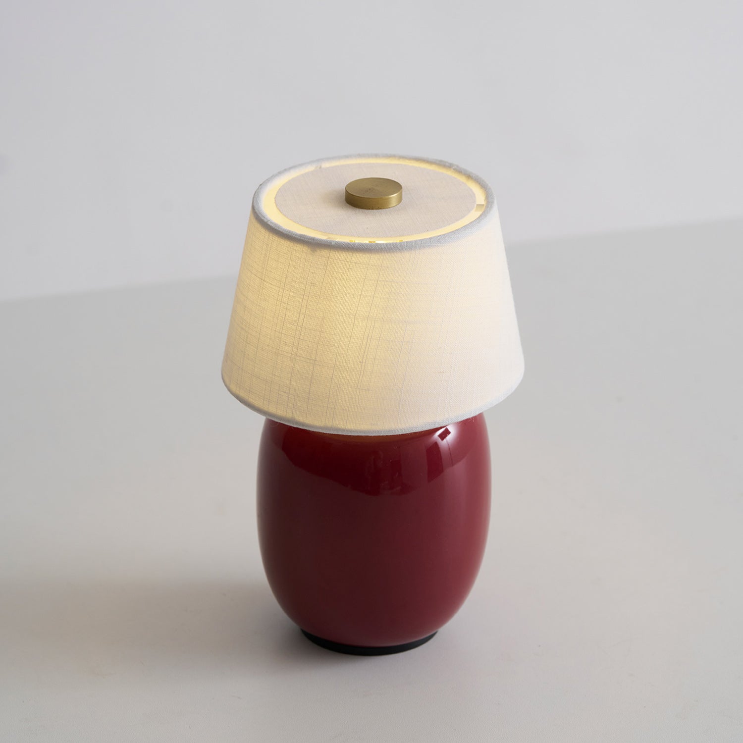 Cordless Petite Ceramic Table Lamp with Touch Shade