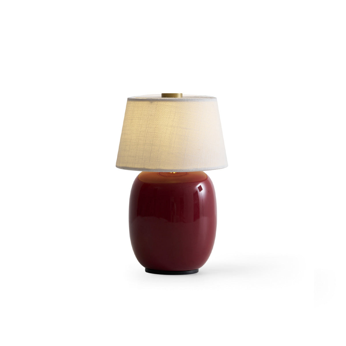Cordless Petite Ceramic Table Lamp with Touch Shade