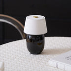 Cordless Petite Ceramic Table Lamp with Touch Shade