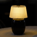 Cordless Petite Ceramic Table Lamp with Touch Shade