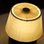 Cordless Petite Ceramic Table Lamp with Touch Shade