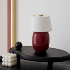 Cordless Petite Ceramic Table Lamp with Touch Shade