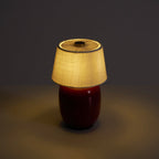 Cordless Petite Ceramic Table Lamp with Touch Shade
