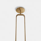 Ripple-Textured Glass Ring Pendant Light, Copper