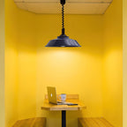 Glossy Metal Dome Pendant Light in Vibrant Colors