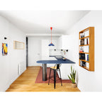 Glossy Metal Dome Pendant Light in Vibrant Colors