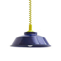 Glossy Metal Dome Pendant Light in Vibrant Colors