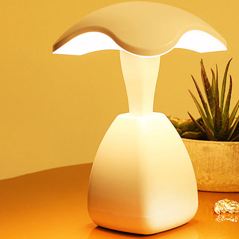 Mushroom Table Lamp, Touch Control, Rechargeable Battery
