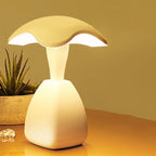 Mushroom Table Lamp, Touch Control, Rechargeable Battery