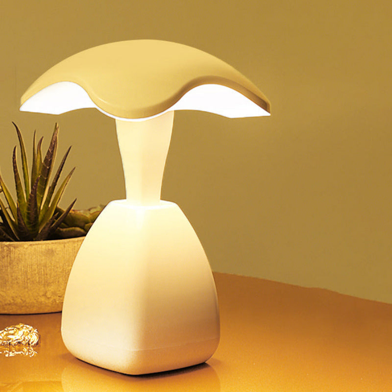 Mushroom Table Lamp, Touch Control, Rechargeable Battery