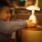 Mushroom Table Lamp, Touch Control, Rechargeable Battery