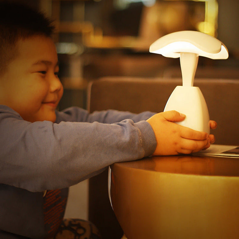 Mushroom Table Lamp, Touch Control, Rechargeable Battery