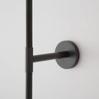 Brass & Marble Cylinder Wall Lamp with Frosted Shade