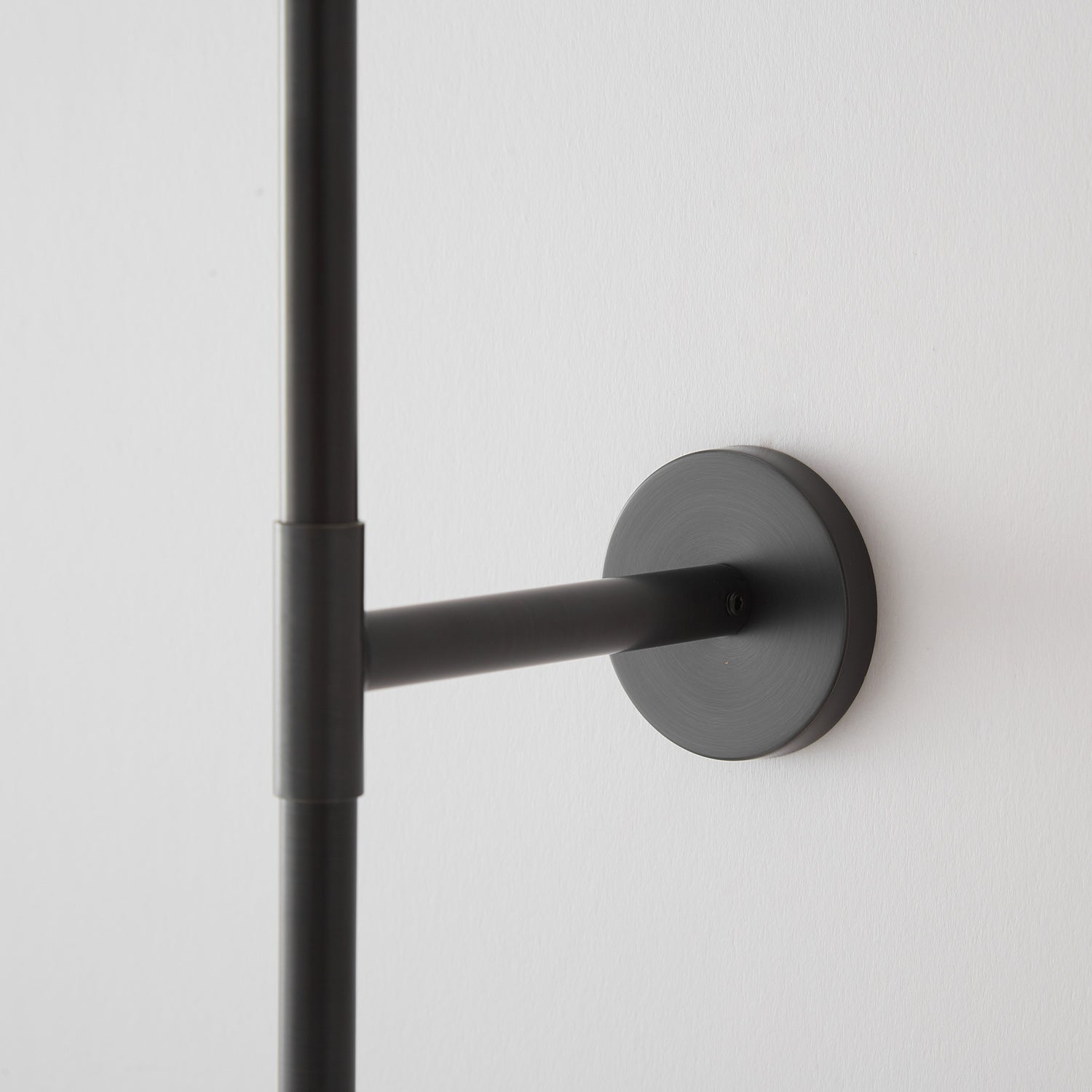 Brass & Marble Cylinder Wall Lamp with Frosted Shade