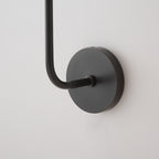 Brass & Marble Cylinder Wall Lamp with Frosted Shade