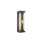 Traditional Rectangular Solar LED Wall Sconce 1-Light