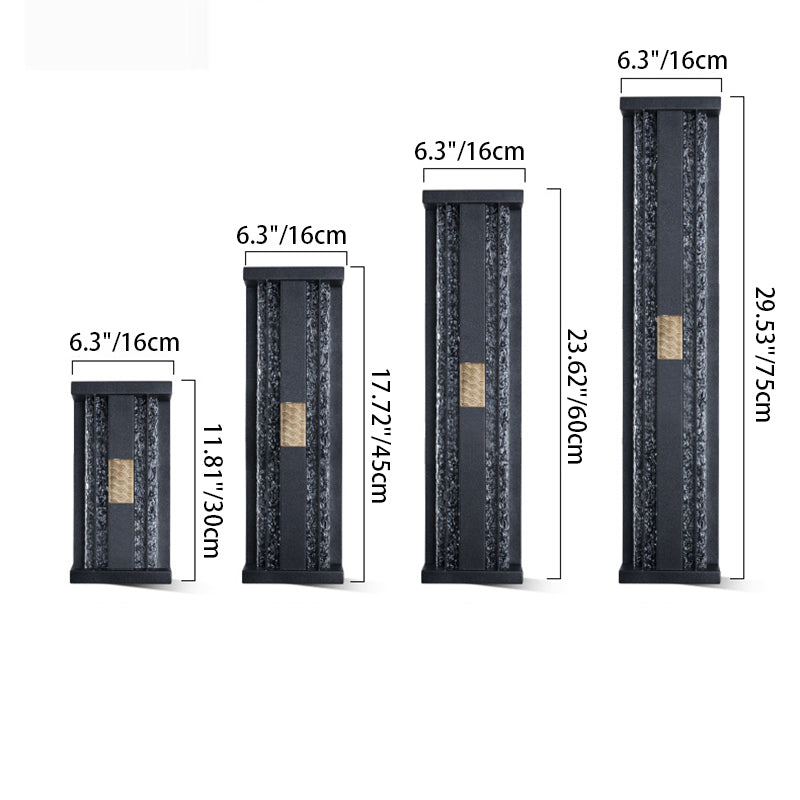 Traditional Rectangular Solar LED Wall Sconce 1-Light
