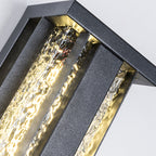 Traditional Rectangular Solar LED Wall Sconce 1-Light