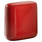 Slim Trash Can, ABS Plastic, Water-Resistant, Manual Lid
