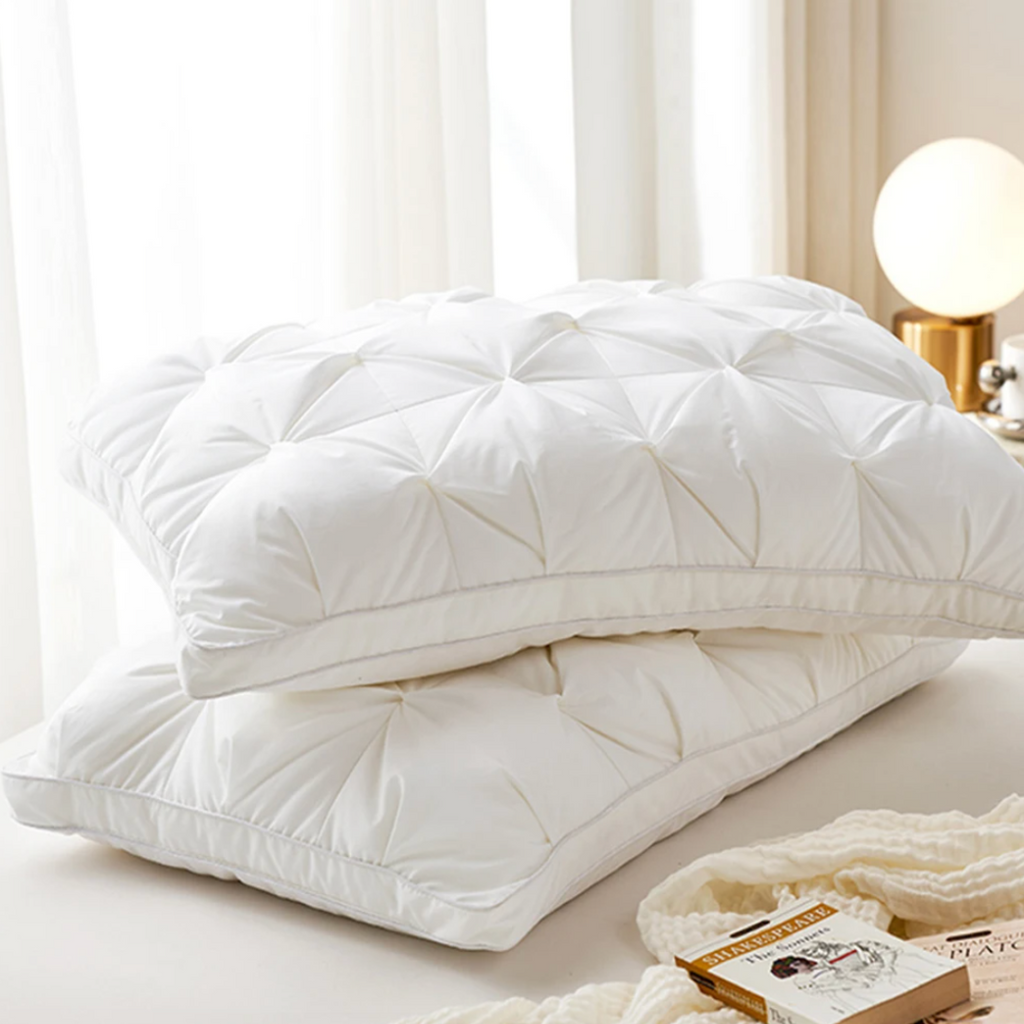 DreamNeck: Luxury Goose Down Pillow – Comfortable & Ergonomic Against Neck Pain