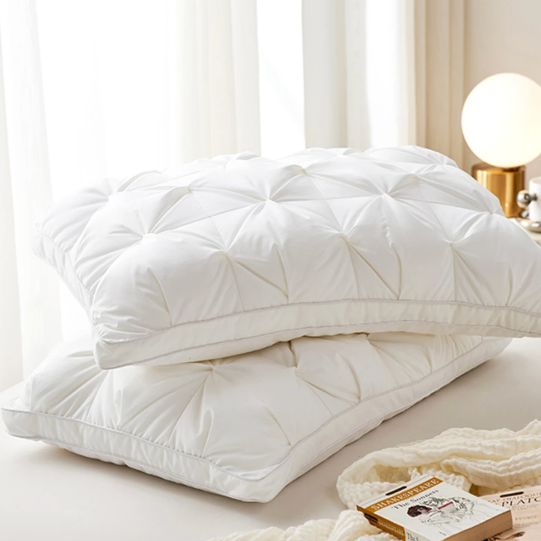 DreamNeck: Luxury Goose Down Pillow – Comfortable & Ergonomic Against Neck Pain