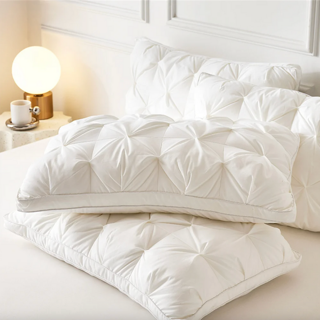 DreamNeck: Luxury Goose Down Pillow – Comfortable & Ergonomic Against Neck Pain