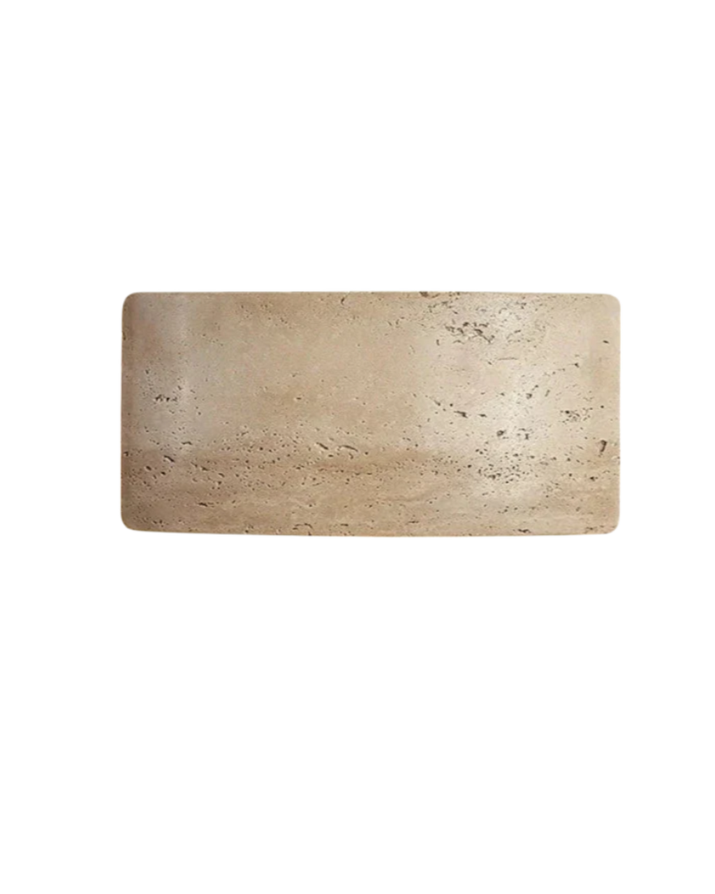 TravéaLume: Modern Travertine Wall Lamp Made of Natural Stone with Warm White LED Light & IP65 – for Indoor & Outdoor Use