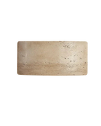 TravéaLume: Modern Travertine Wall Lamp Made of Natural Stone with Warm White LED Light & IP65 – for Indoor & Outdoor Use