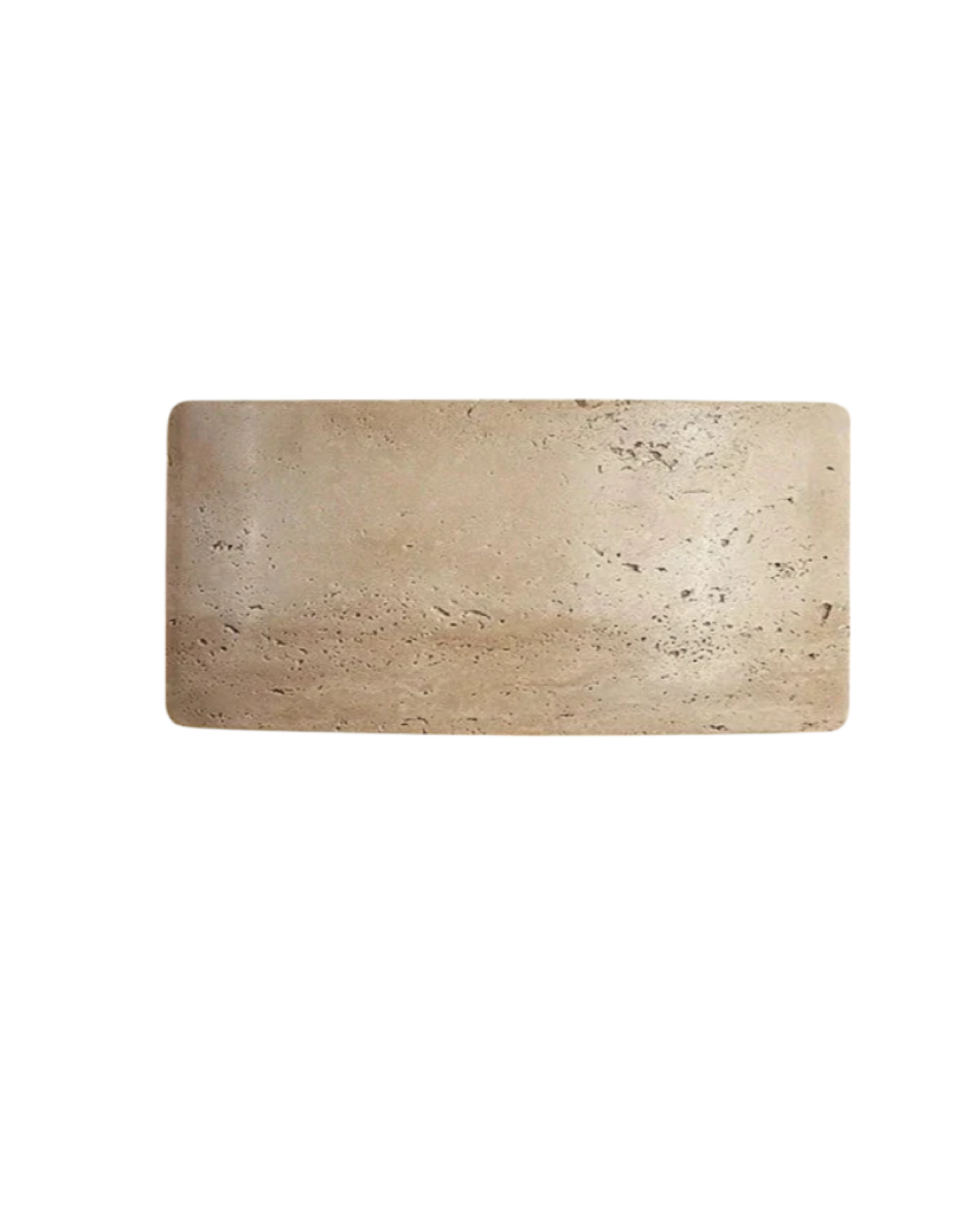 TravéaLume: Modern Travertine Wall Lamp Made of Natural Stone with Warm White LED Light & IP65 – for Indoor & Outdoor Use
