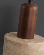 TravertineLight: Pendant Lamp Design – luxurious natural stone lamp with modern shape, for living room & dining room