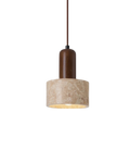 TravertineLight: Pendant Lamp Design – luxurious natural stone lamp with modern shape, for living room & dining room