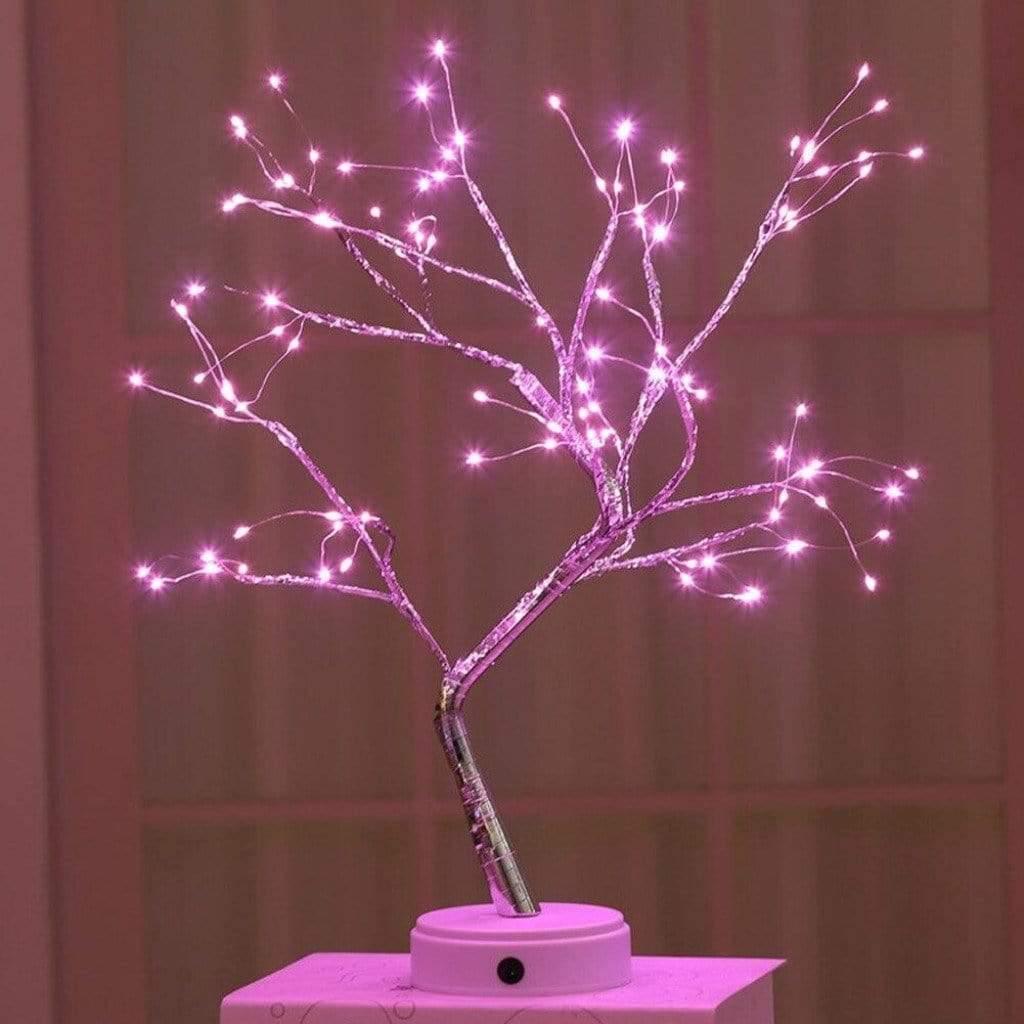 LED Table Lamp Tree Design Warm White Light Modern Minimalist Decor