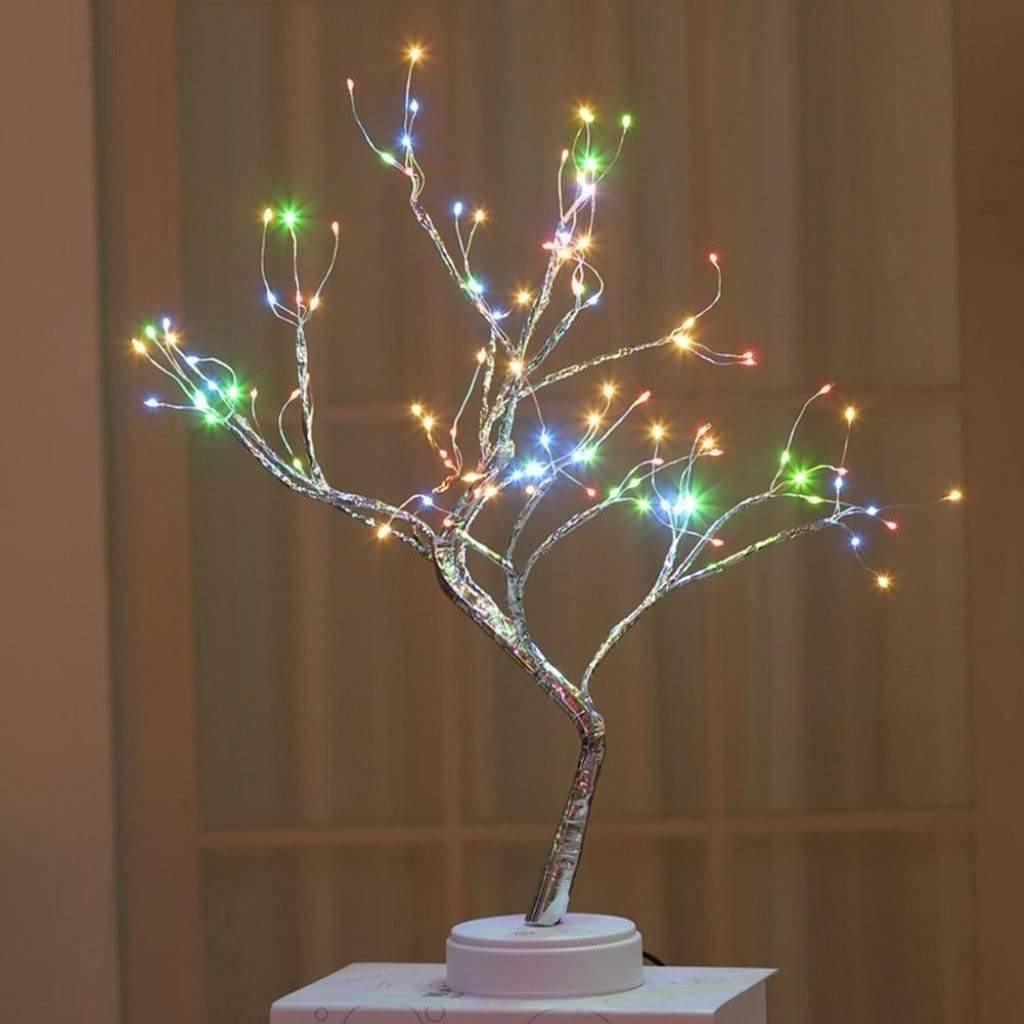 LED Table Lamp Tree Design Warm White Light Modern Minimalist Decor