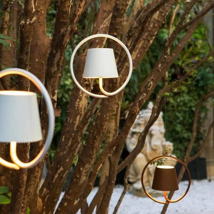 TrendiLight: Battery-Powered Pendant Light with Touch Dimmer – Stylish LED Hanging Lamp for Garden & Living Room