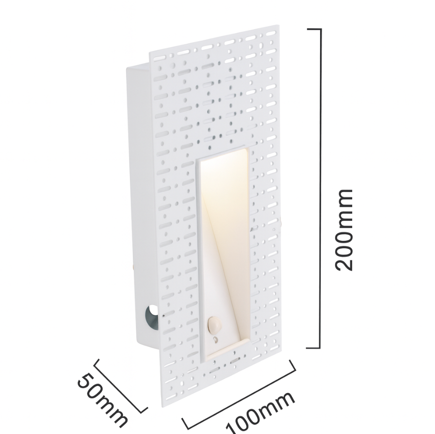 StairGuard: LED Wall Light Stainless Steel with Motion Sensor & Slim Design – for Stairs & Passages