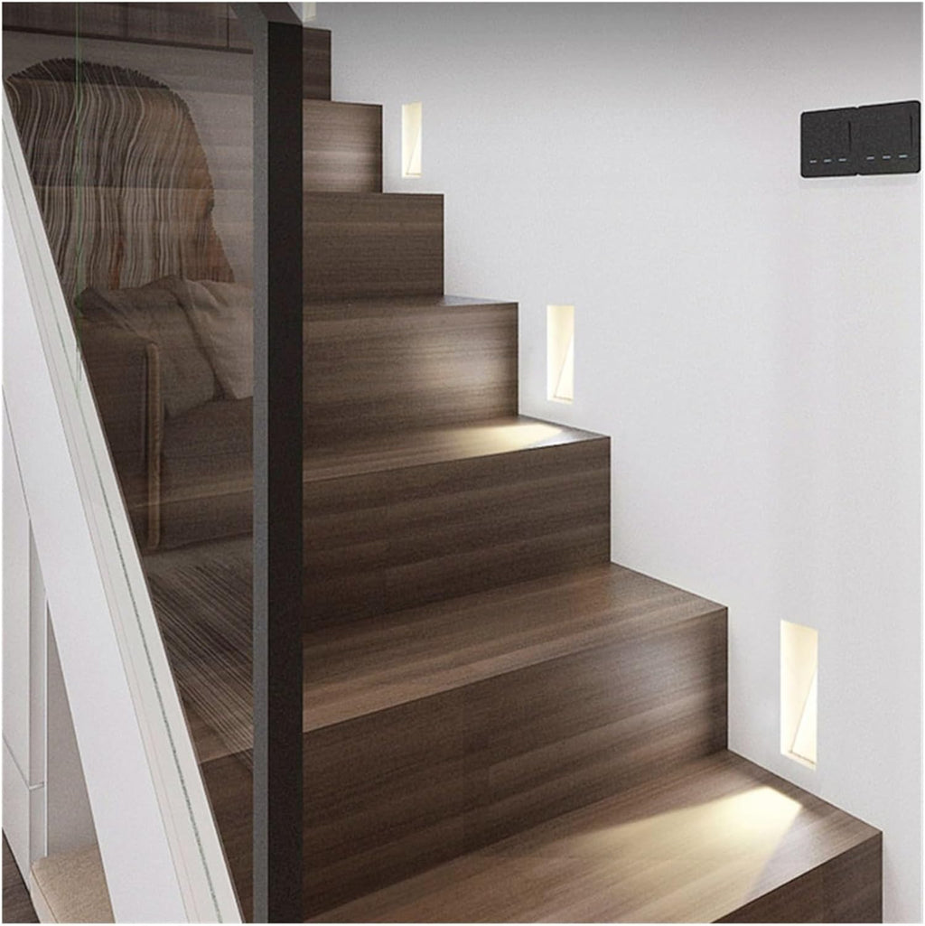 StairGuard: LED Wall Light Stainless Steel with Motion Sensor & Slim Design – for Stairs & Passages