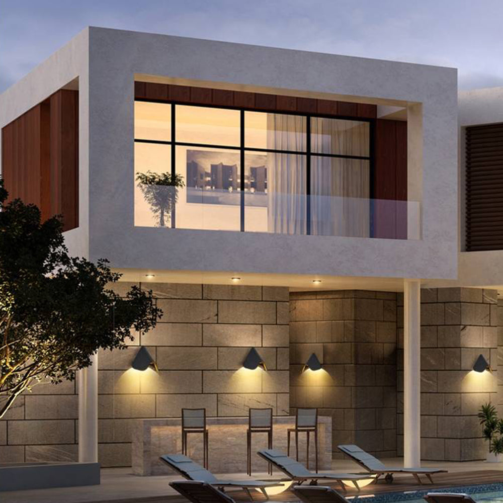 Outdoor Wall Lamp Triangle LED Exterior Wall Light
