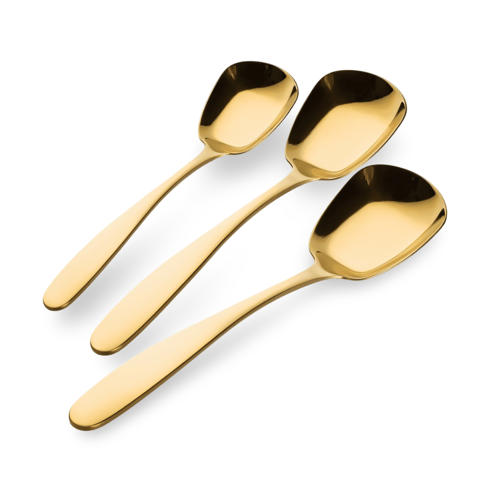 Aurelio – 3-Piece Stainless Steel Serving Spoon Set