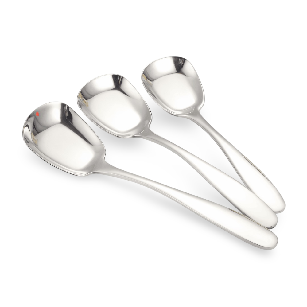 Aurelio – 3-Piece Stainless Steel Serving Spoon Set