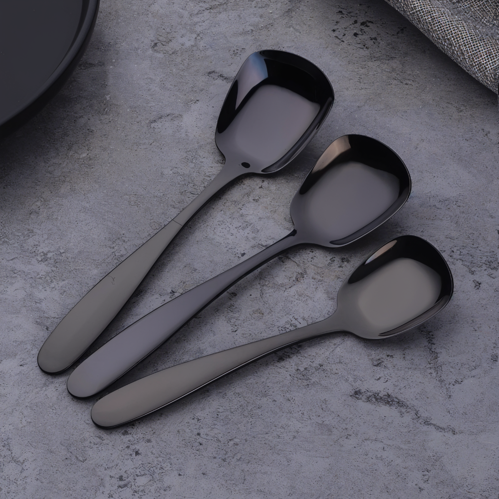 Aurelio – 3-Piece Stainless Steel Serving Spoon Set