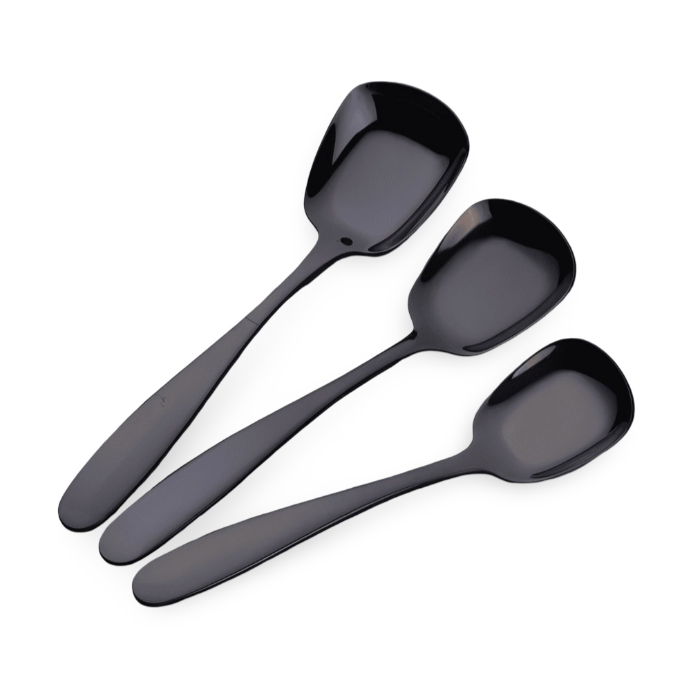Aurelio – 3-Piece Stainless Steel Serving Spoon Set