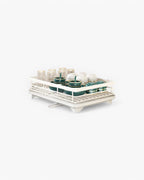 DryElegance: Dish Rack Design – elegant drying rack with multiple levels for dishes & glasses