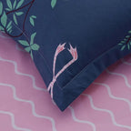 TropenTraum: Modern Duvet Cover Set – Soft, Breathable & Decorative with Flamingo Print for Bedroom
