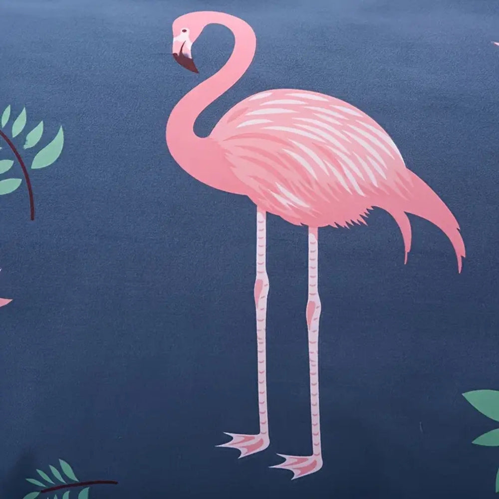 TropenTraum: Modern Duvet Cover Set – Soft, Breathable & Decorative with Flamingo Print for Bedroom