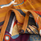 TropicaLoom: Cotton Blanket with Tropical Toucan Pattern and Light Texture – for Sofa and Bedroom