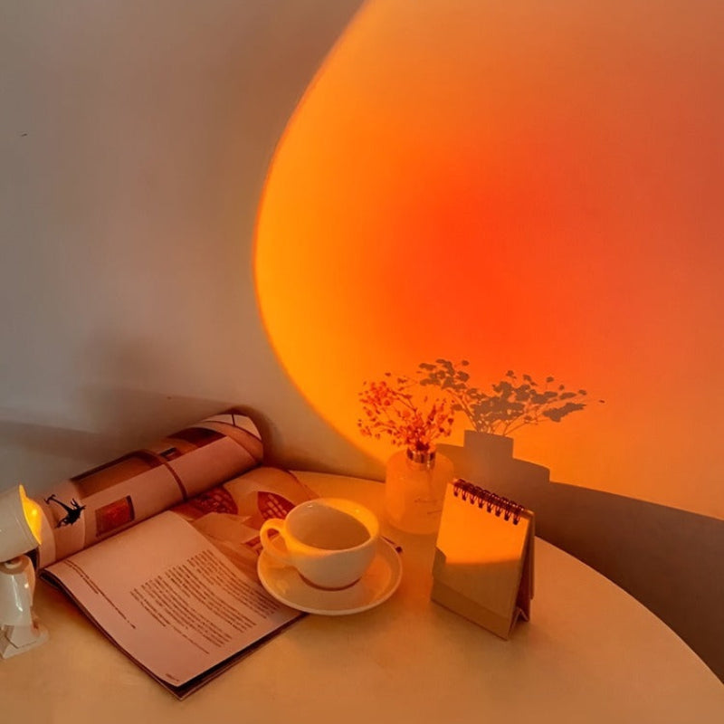 USB Sunset Projector with Touch Control and Adjustable Ambient Lighting