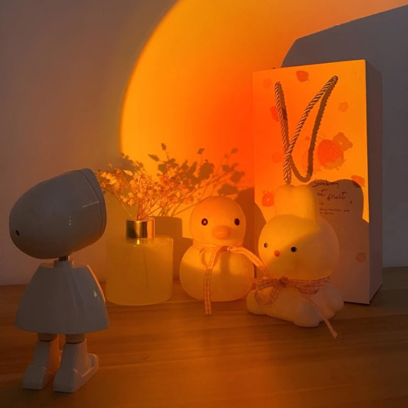 USB Sunset Projector with Touch Control and Adjustable Ambient Lighting