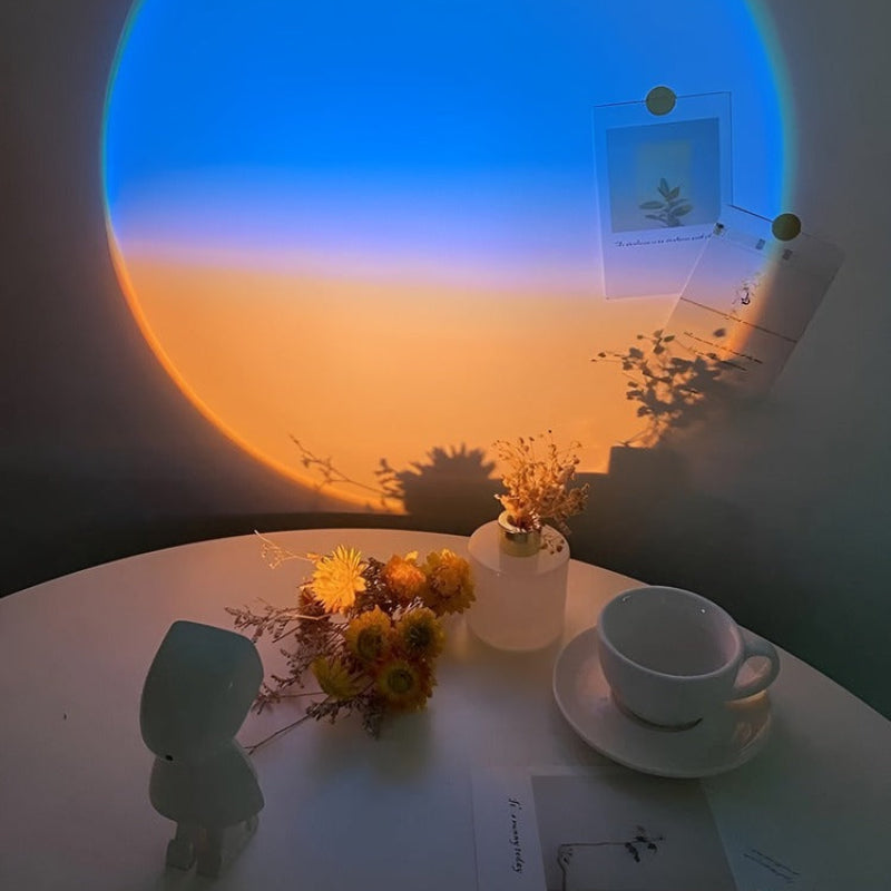USB Sunset Projector with Touch Control and Adjustable Ambient Lighting